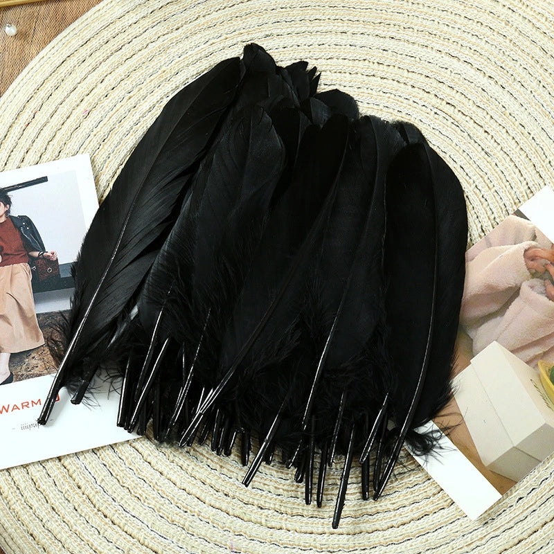 Elegant Solid Color Goose Feather Decoration|Home Decor Accessories