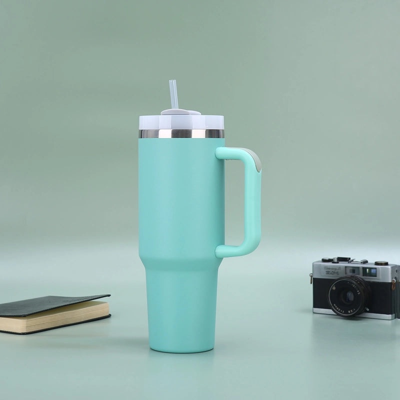 Retro Solid Color Stainless Steel Thermos Cup 304 & 201 Durable Insulated Mug | Drinkware & Thermoses