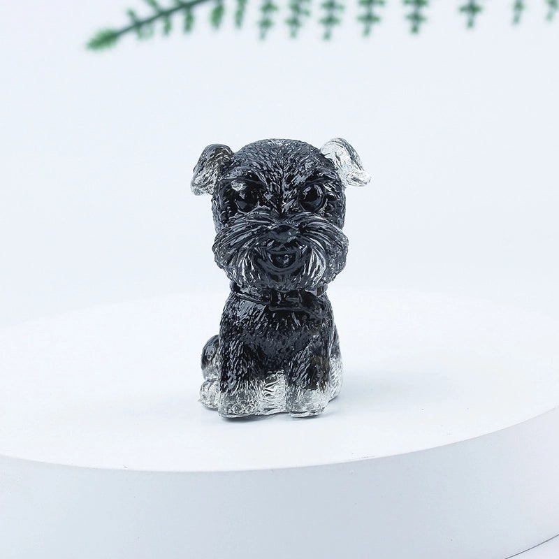 Adorable Dog Shaped Crystal Figurines for Home Decor|Decorative Figurines
