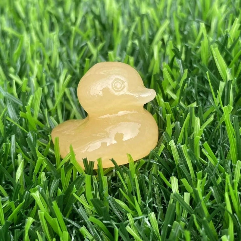 Retro Duck Natural Stone Ornament Cute Decorative Artificial Sculpture|Home Decor