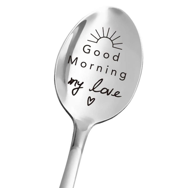Valentine's Day Gift Stainless Steel Long Handle Spoon with Lettering | Kitchen & Dining