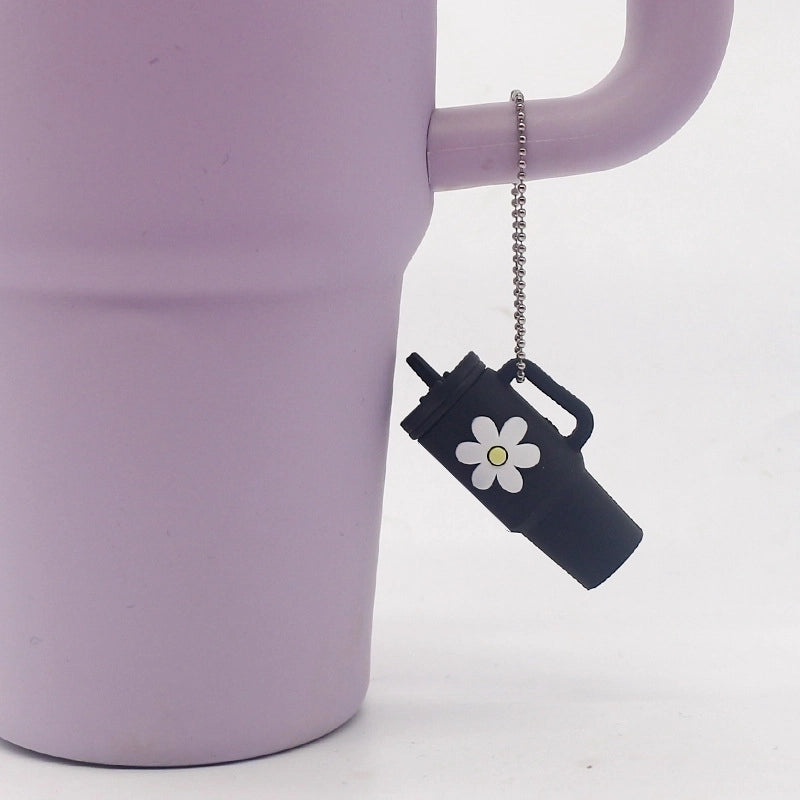 Cartoon Floral Soft Rubber Unisex Cup Charms|Drinkware Accessories