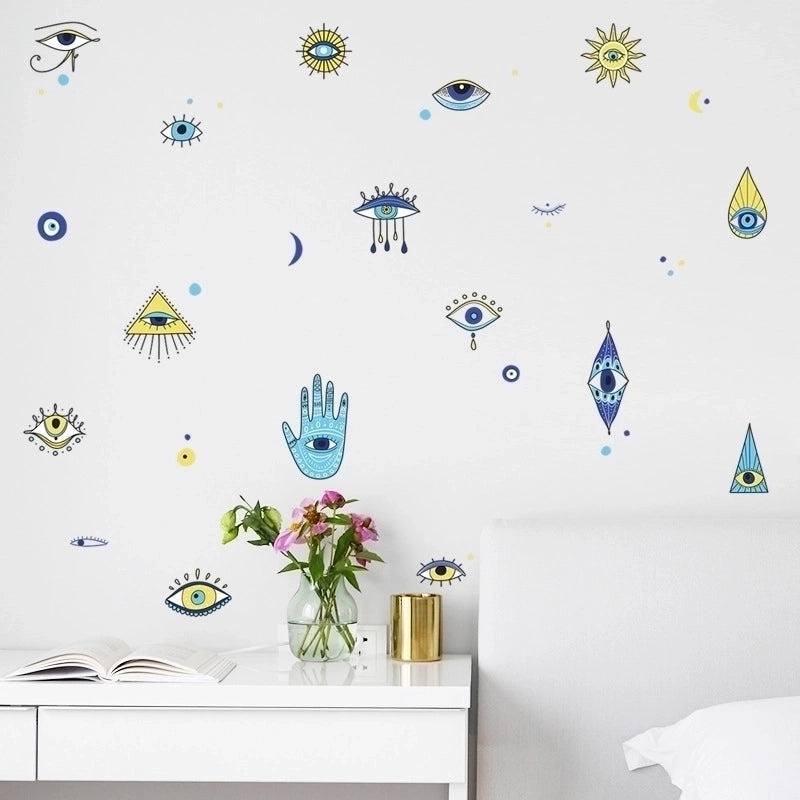 Trendy Painted Eye Wall Decals for Home Decor|Wall Stickers & Decals