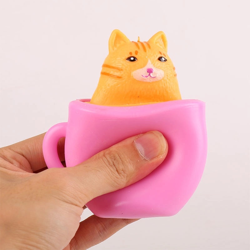 Cat Fidget Toys Durable PVC Material Sensory Stress Relief Toys | Sensory & Fidget Toys