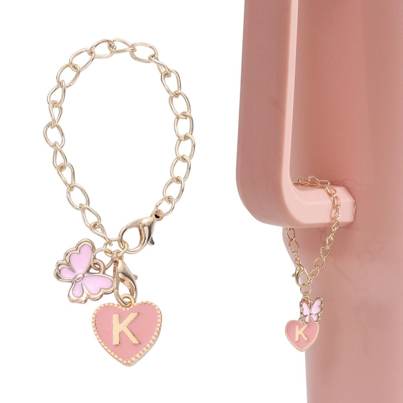 Cute Heart & Butterfly Enamel Alloy Pendant for Women | Jewelry & Accessories