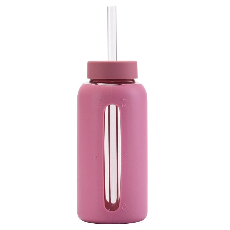 Glass Water Bottles with Solid Color Design for Everyday Use|Water Bottles