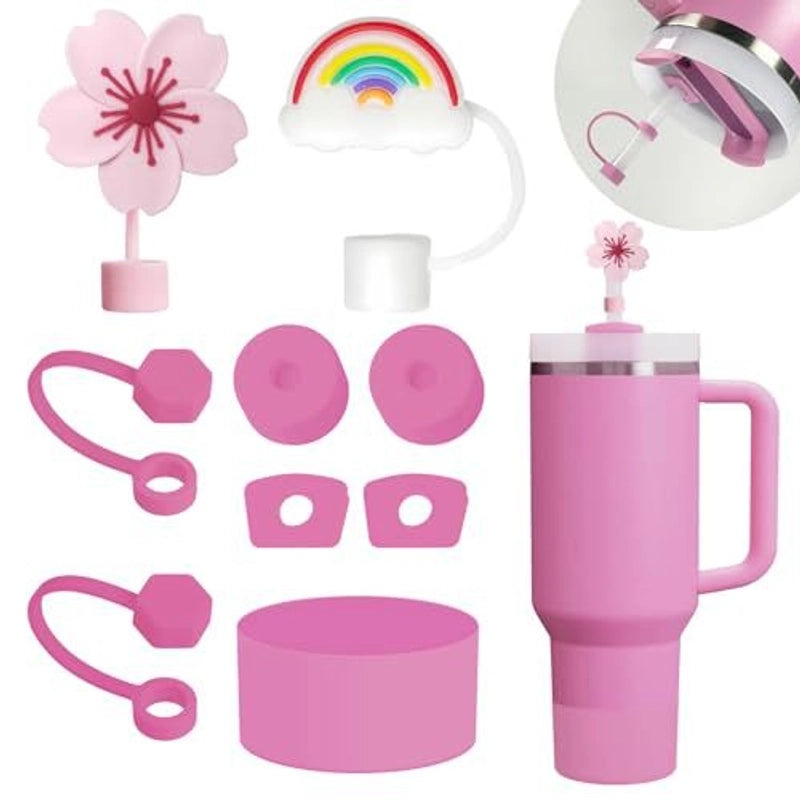 Adorable Animal Flower Silicone Cup Sleeve Set | Drinkware Accessories