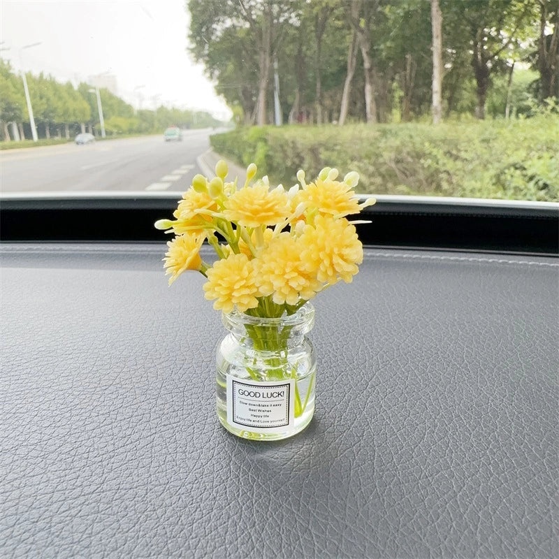 Elegant Minimalist Flower Glass Ornaments for Women|Home Decor Accessories