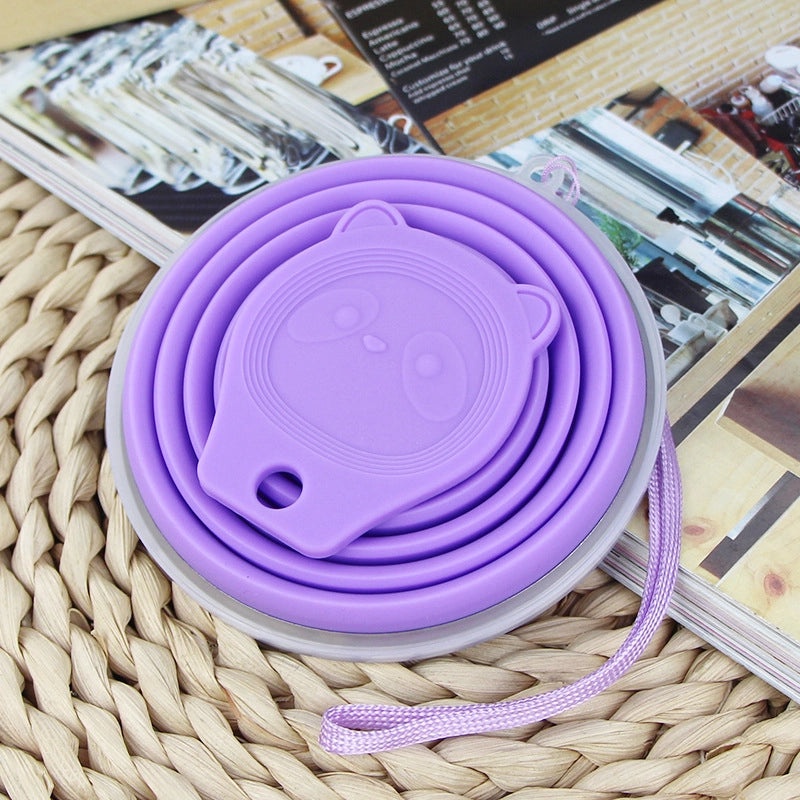 Adorable Pentagram Bear Design Stainless Steel Water Bottle with Silicone Sleeve | Drinkware & Water Bottles