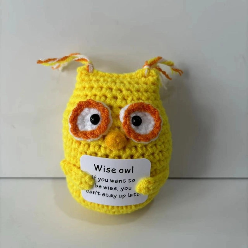 Handmade Wool Knitted Penguin Plush Toy for Stress Relief and Fun | Toys & Games