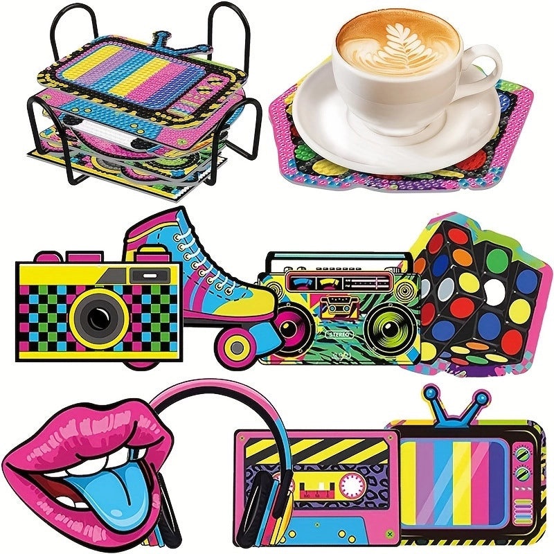 Valentine's Day Heart Shaped Flower Acrylic and Wood Placemat Set | Home & Kitchen Tableware