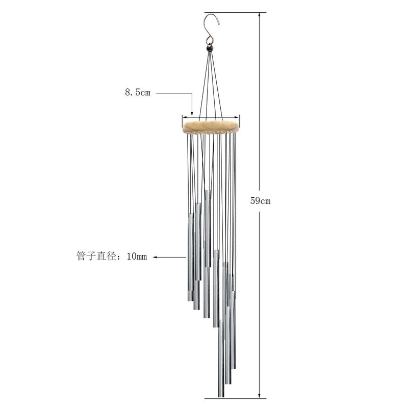 Rustic Irregular Metal Wind Chime Decorative Ornament|Home Decor Wind Chimes