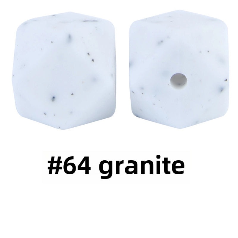 17mm Silicone Octagonal Beads for Pacifier Chains DIY Accessories | Baby & Mom Essentials