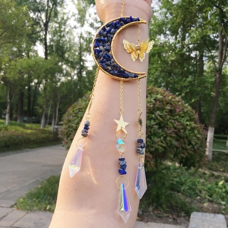 Vintage Star and Moon Metal Wind Chime | Home Decor & Garden Accessories