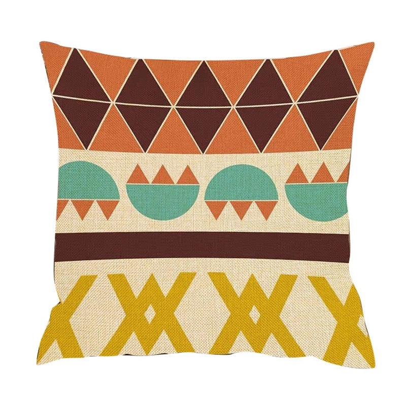 Bohemian Geometric Printed Polyester Pillow Covers for Couch and Sofa Decor|Home Decor & Pillows