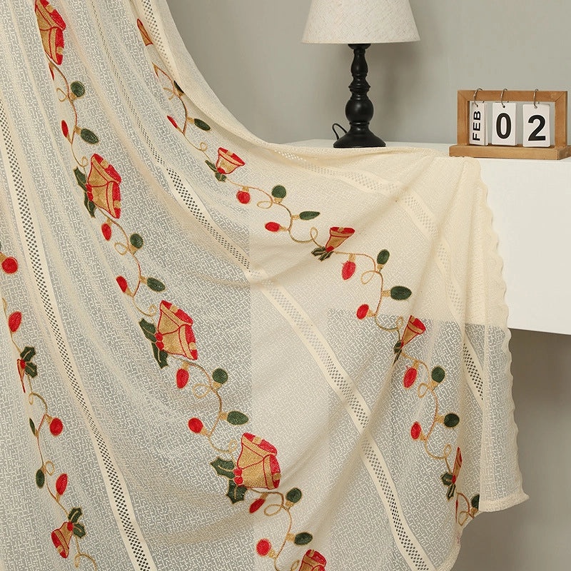 Pastoral Floral Polyester Curtains for Windows | Home Decor Curtains