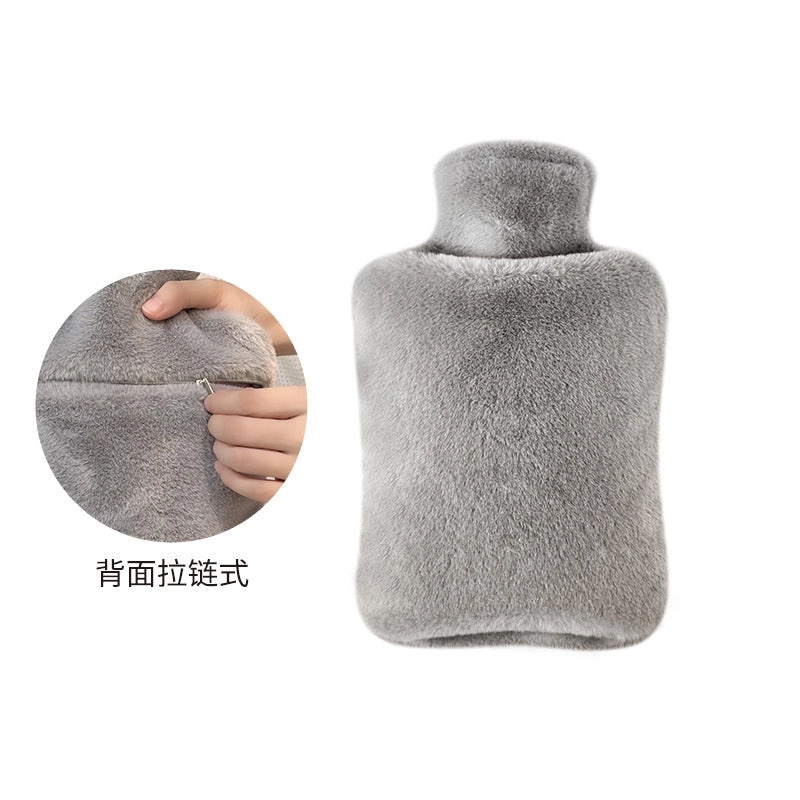 Cute PVC Zipper Hot Water Bag for Belly and Hand Warmth Explosion-Proof Hand Warmer | Home & Living