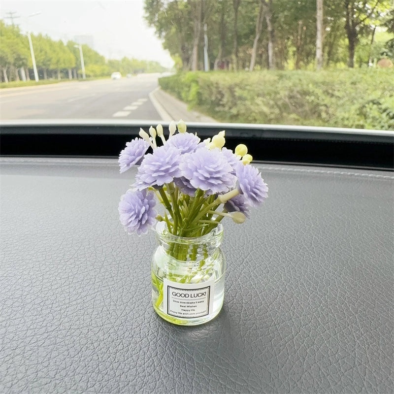 Elegant Minimalist Flower Glass Ornaments for Women|Home Decor Accessories