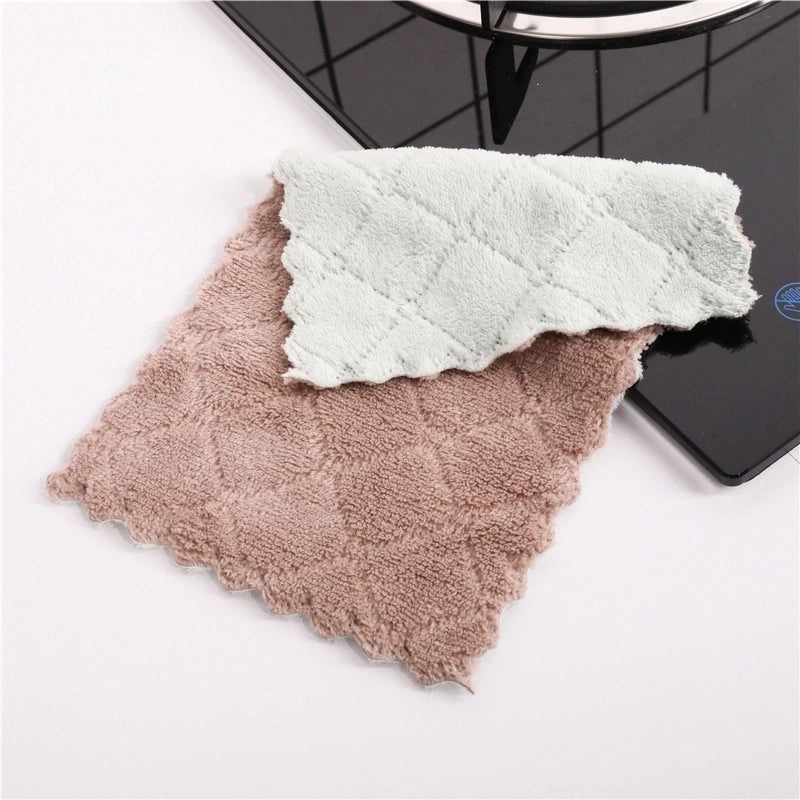 Stylish Solid Color Synthetic Fiber Dish Towel Single Piece|Kitchen Textiles and Towels