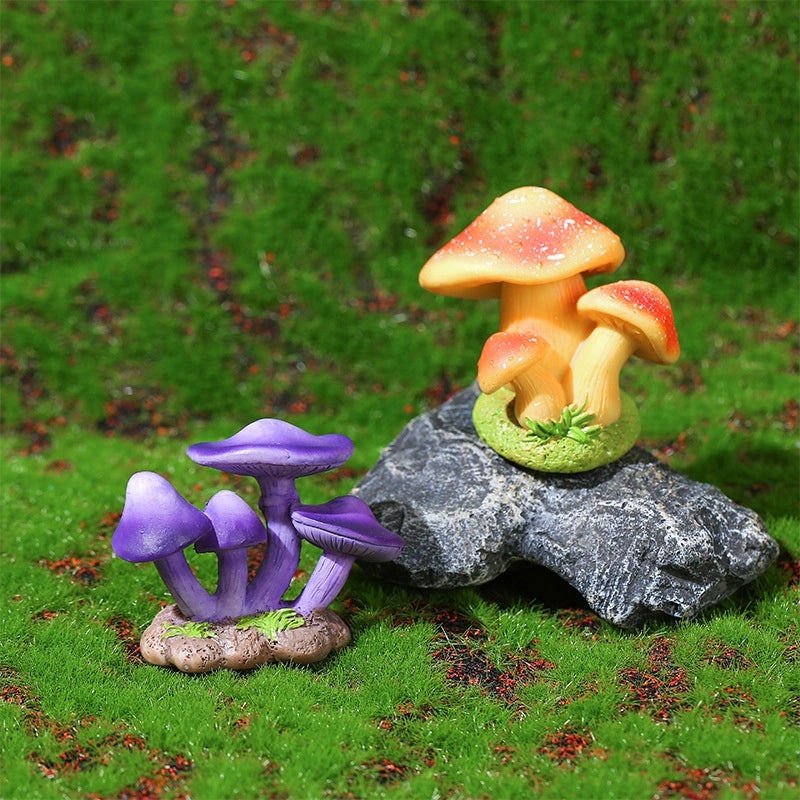 Handcrafted Resin Mushroom Figurines for Home Decor|Home Decor & Ornaments