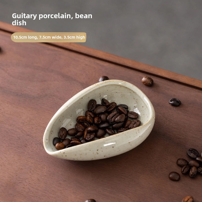 Ceramic Tea Lotus Bean Tray Spare Part for Kung Fu Tea Set Retro Black Celadon White Porcelain Tea Spoon Spatula|Tea Accessories