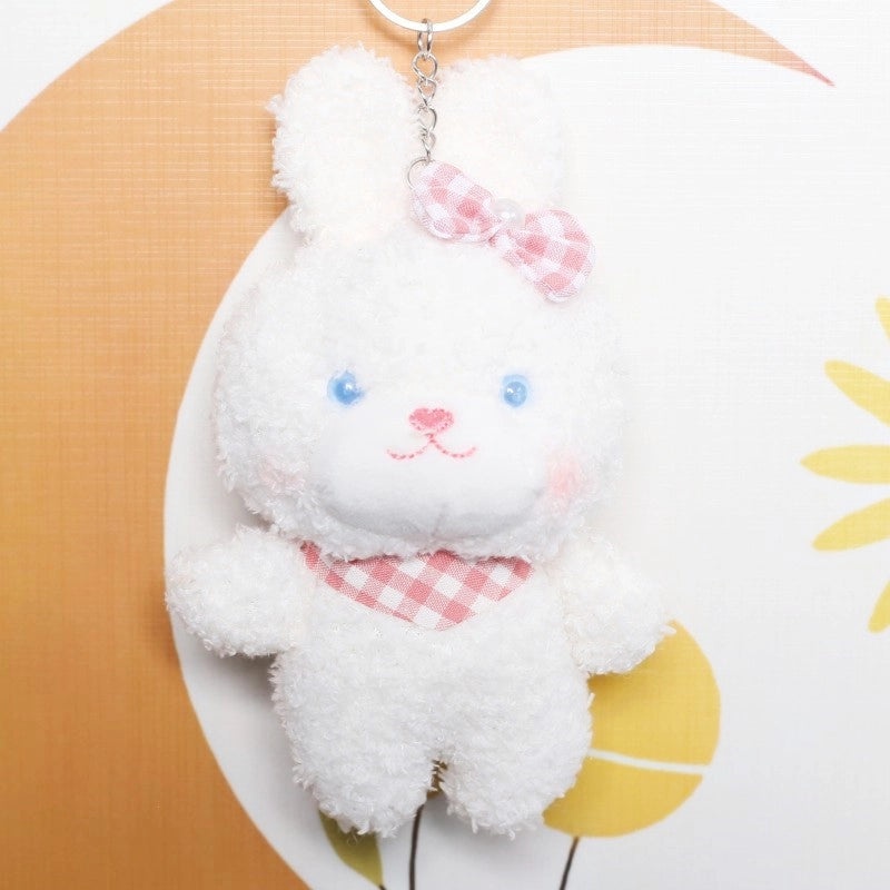 Adorable Small Rabbit Plush Pendant Keychain School Bag Charm Gift|Accessories & Keychains