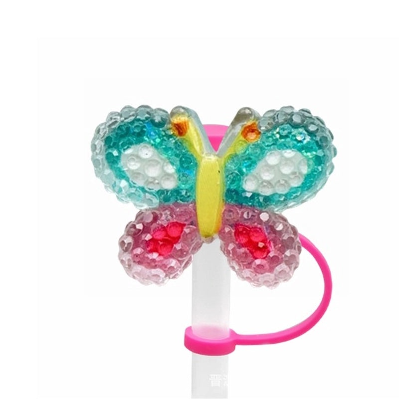 Pastoral Star Fruit Resin Straw Cap, Cute Casual Decorative Silica Gel Cover | Drinkware Accessories