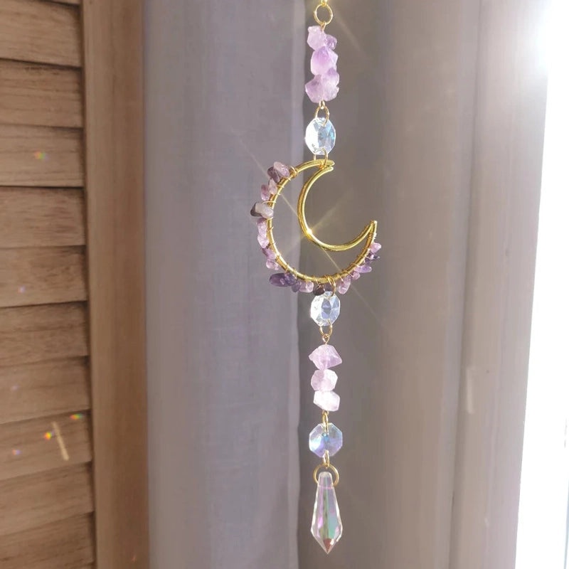 Moonlit Crystal Suncatcher Wall Decor | Home Decor