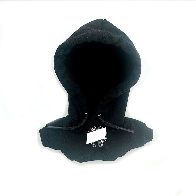 Rab Cloth Labubuu 17cm Handmade Cotton Doll with Fashion Logo Hoodie Black | Fashion Accessories