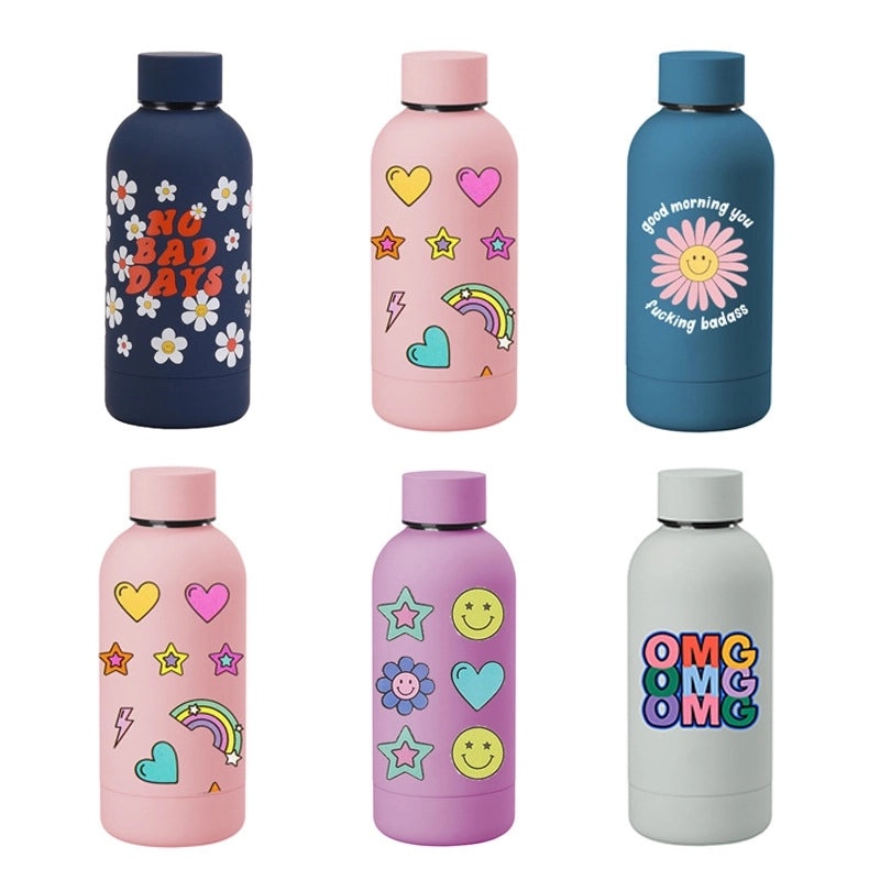 Cute Cartoon Star Stainless Steel Insulated Thermos Cup | Drinkware & Travel Mugs
