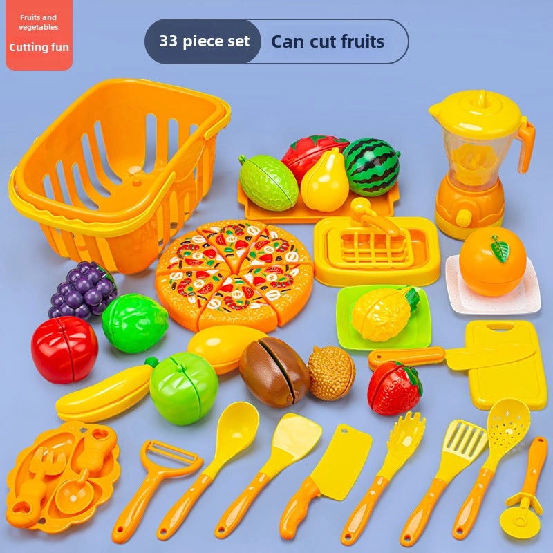 儿童厨房玩具海鲜水果蔬菜烧烤火锅仿真食品套装|儿童玩具