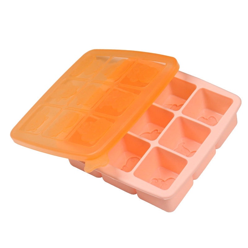 Silicone Baby Food Mould Rice Cake Steamed Cake Maker 9 Bear Shape Food Grade Grinding Tool|Baby Feeding Accessories