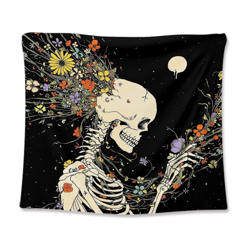 Bohemian Moon and Flower Wall Tapestry Cloth for Home Room Decor|Home Decor Tapestries