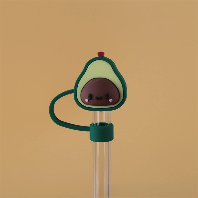 10mm Glass Straw Dust Cover Stainless Steel Cap for Large Diameter Straws Milk Tea Accessories|Drinkware Accessories