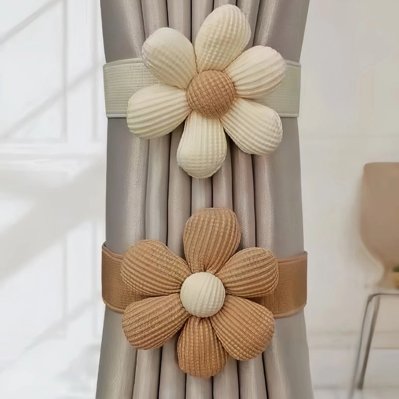 Modern Simple Hemp Rope Curtain Tiebacks with Magnetic Buckle | Home Decor Accessories