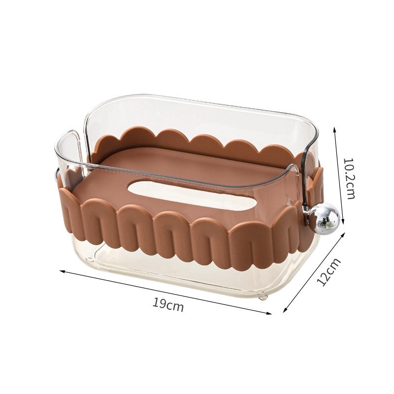 Stylish Minimalist Solid Color Tissue Box Made of ABS PET PP | Home Decor Storage Organizers