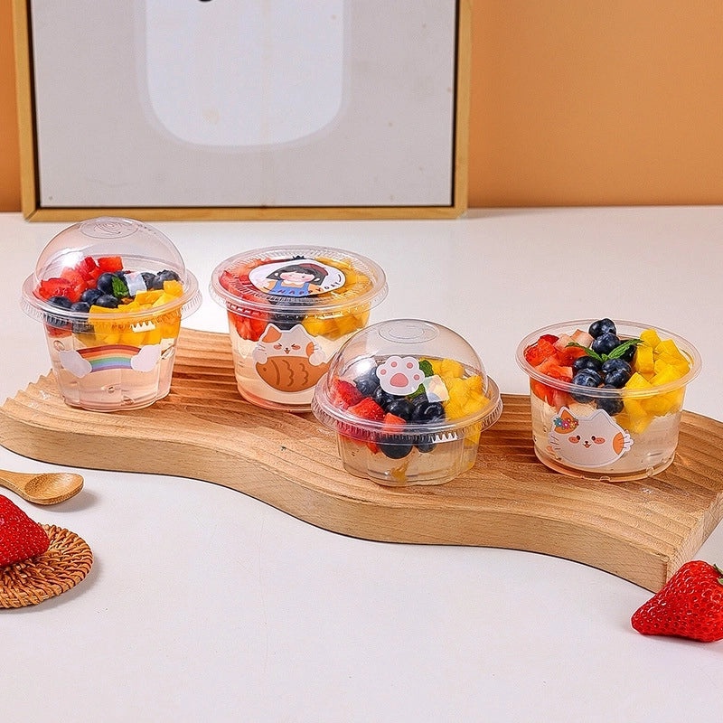Disposable Ice Powder Bowl with Lid | Commercial Disposable Dessert Packaging