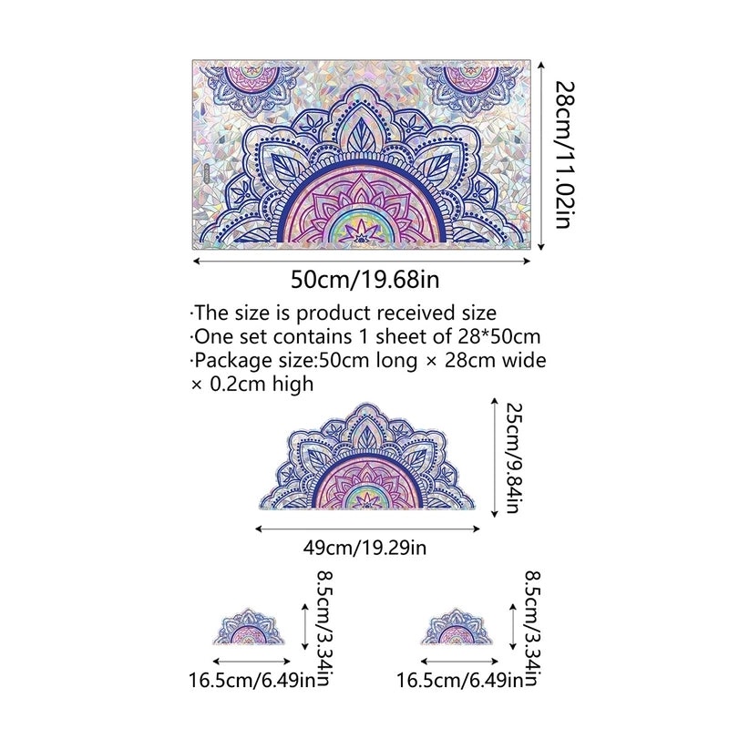 Pastoral Rainbow Flower Plastic Wall Decal for Kids Room | Wall Stickers & Decals