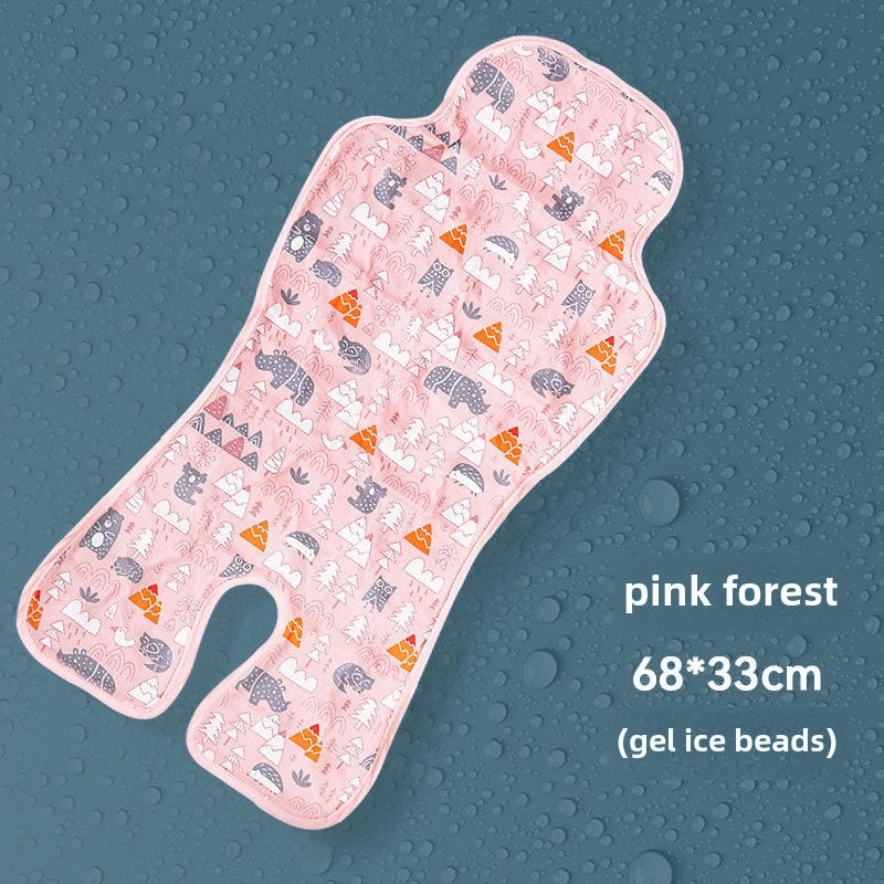 Universal Baby Stroller Car Seat Gel Cooling Mat Ramie Ice Pad Safety Cushion for Dining Chair Baby Mat|Baby Travel Accessories