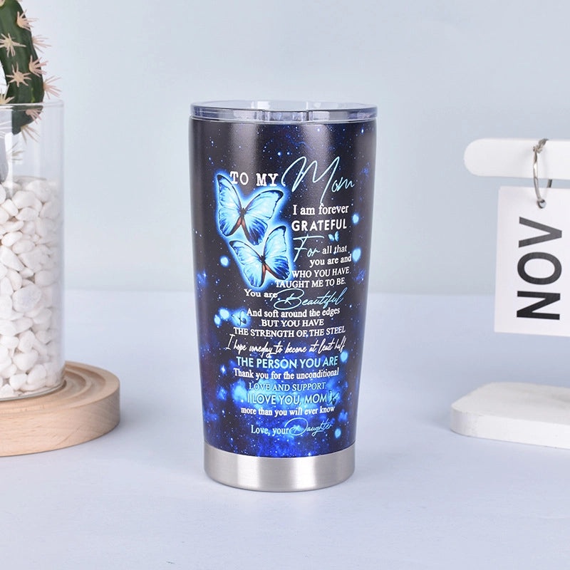 Stainless Steel 304 Thermos Cup with Animal Letter Design Casual Style 1 Piece | Drinkware & Accessories