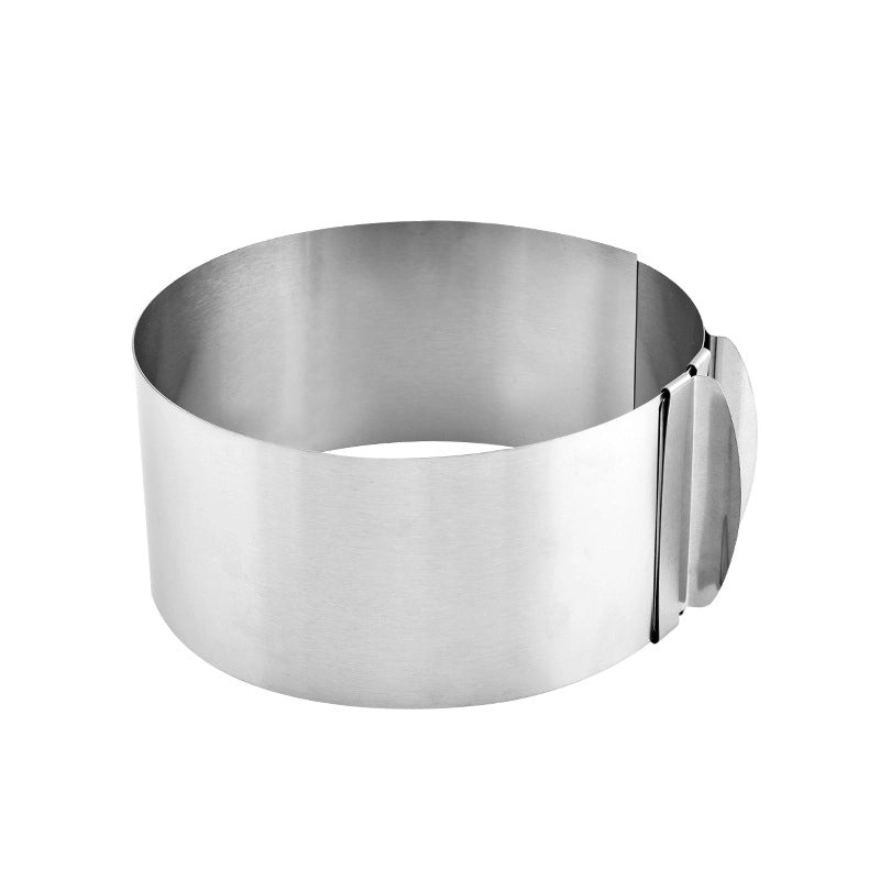 Adjustable Stainless Steel Round Retractable Cake Ring for Mousse and Tiramisu | Baking Tools & Cake Molds