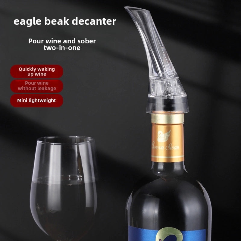 Eagle Beak Quick Pourer Magic Pen Wine Decanter Acrylic Long Spout Wine Separator|酒具配件