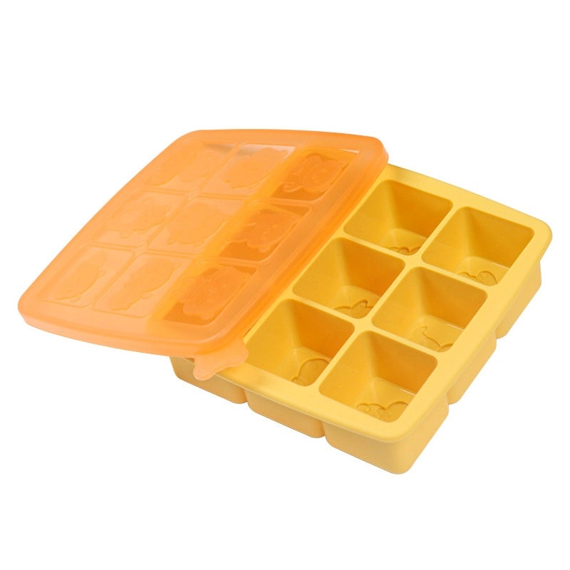 Silicone Baby Food Mould Rice Cake Steamed Cake Maker 9 Bear Shape Food Grade Grinding Tool|Baby Feeding Accessories