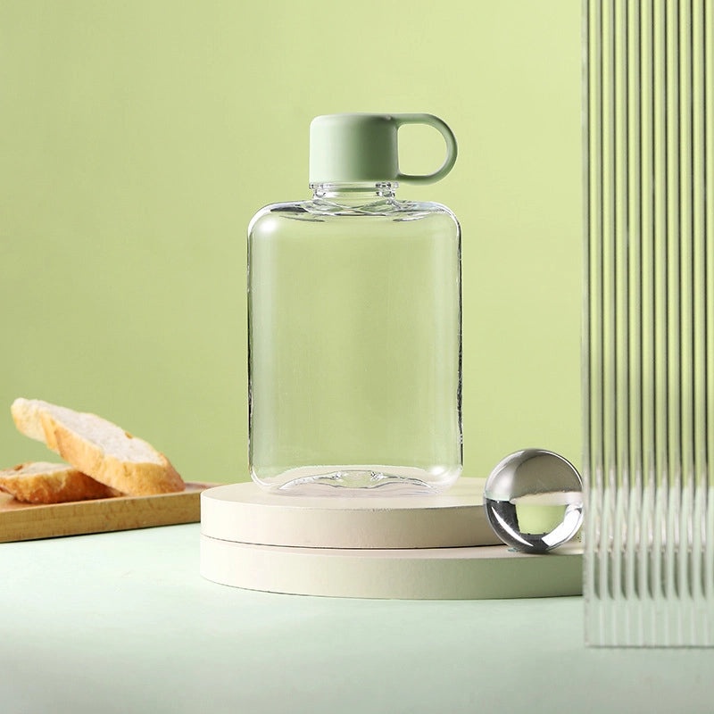 Creative Tritan Flat Portable Cup, Drop-resistant, Pocket-sized Gift | Drinkware & Travel Mugs