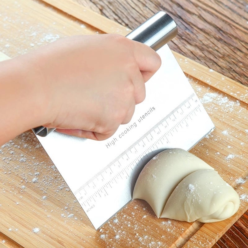 Multifunctional Stainless Steel Noodle Cutter and Dough Scraper | Kitchen Tools