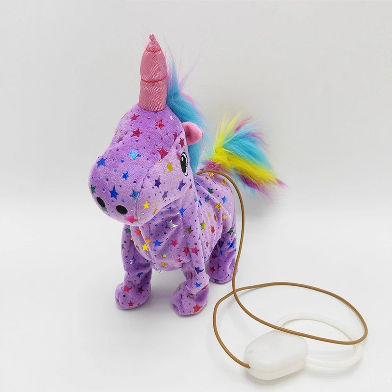 Electric Drawstring Plush Toy with Sequins and Swinging Singing Feature|Plush Toys & Stuffed Animals