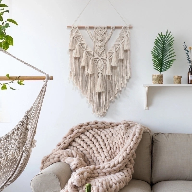 Bohemian Cotton Tassel Wall Hanging Tapestry|Home Decor