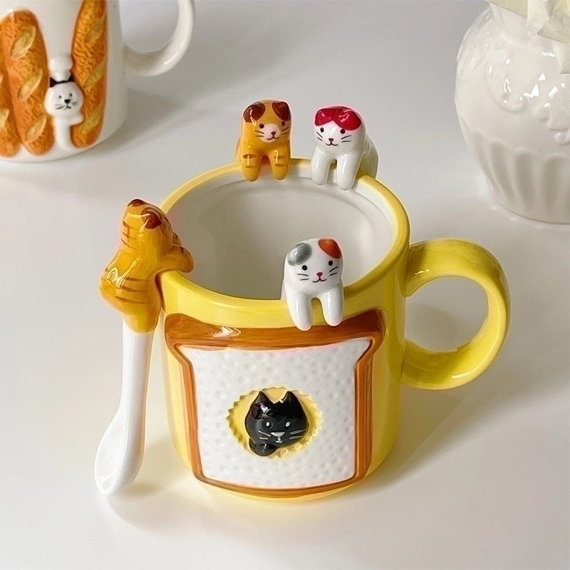 Adorable Animal-Themed Ceramic Spoon for Vacation Use 1 Piece|Kitchen & Dining Accessories