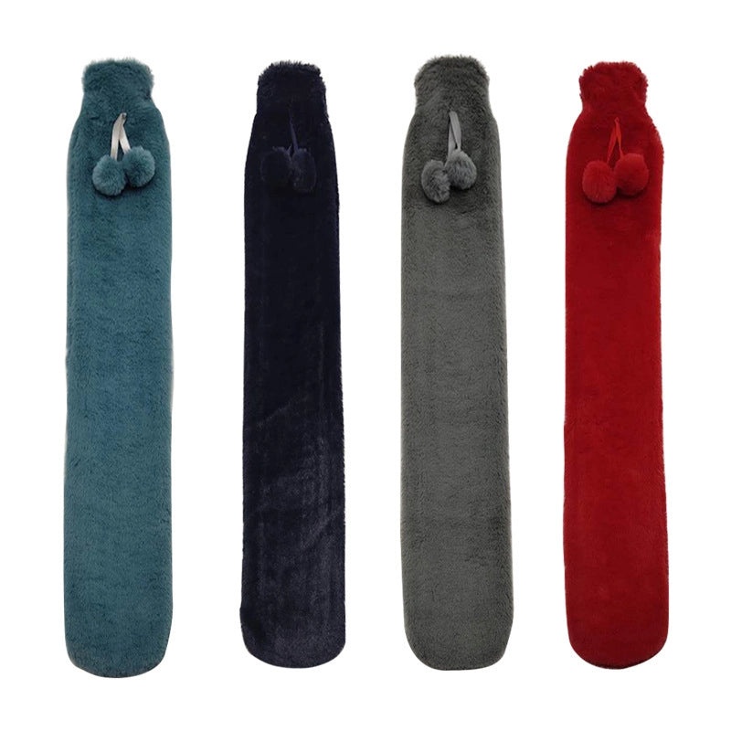 Cartoon Plush Hot Water Bag UK Christmas Hand Warmer Soft Long Water Filling Hot Water Bottle|Home & Living