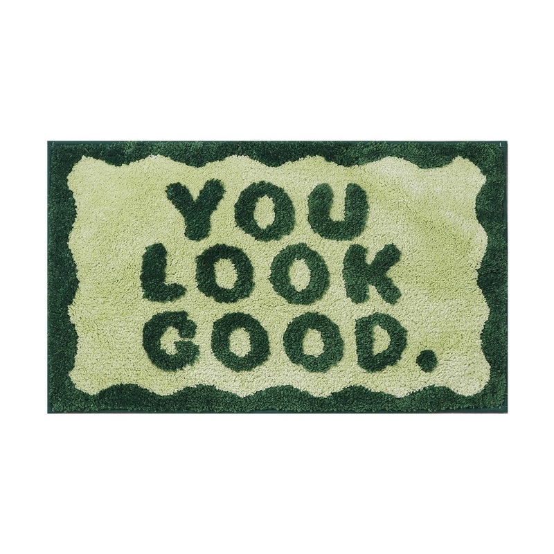 English Letters Jacquard Absorbent Non-slip Floor Mat for Bathroom and Home Entryway|Home & Living - Floor Mats & Rugs